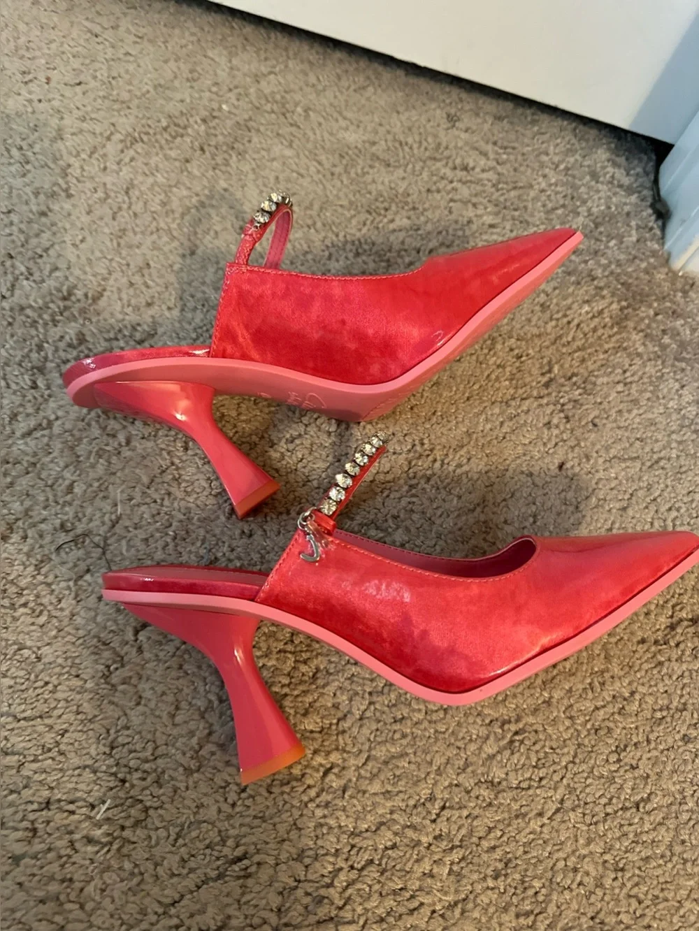 Cool Sam Eldeman Circus NY size 6.5 Monique Punk pink bling slip on shoes new
